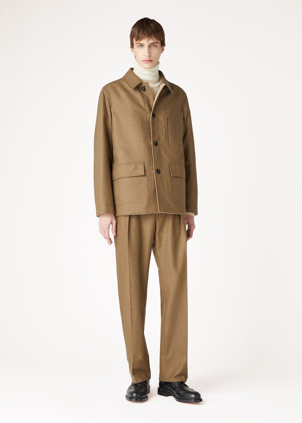 Loro Piana o1w1db10725 FAO3149 Yudaki Caban Coat in Brown Size US S / EU 44-46 / 1 - 2 Thumbnail