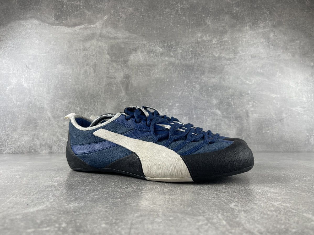 Puma Puma Y2K SpeedCat Low Top Leather Sneakers Shoes Blue White Size US 9.5 / EU 42-43 - 2 Thumbnail
