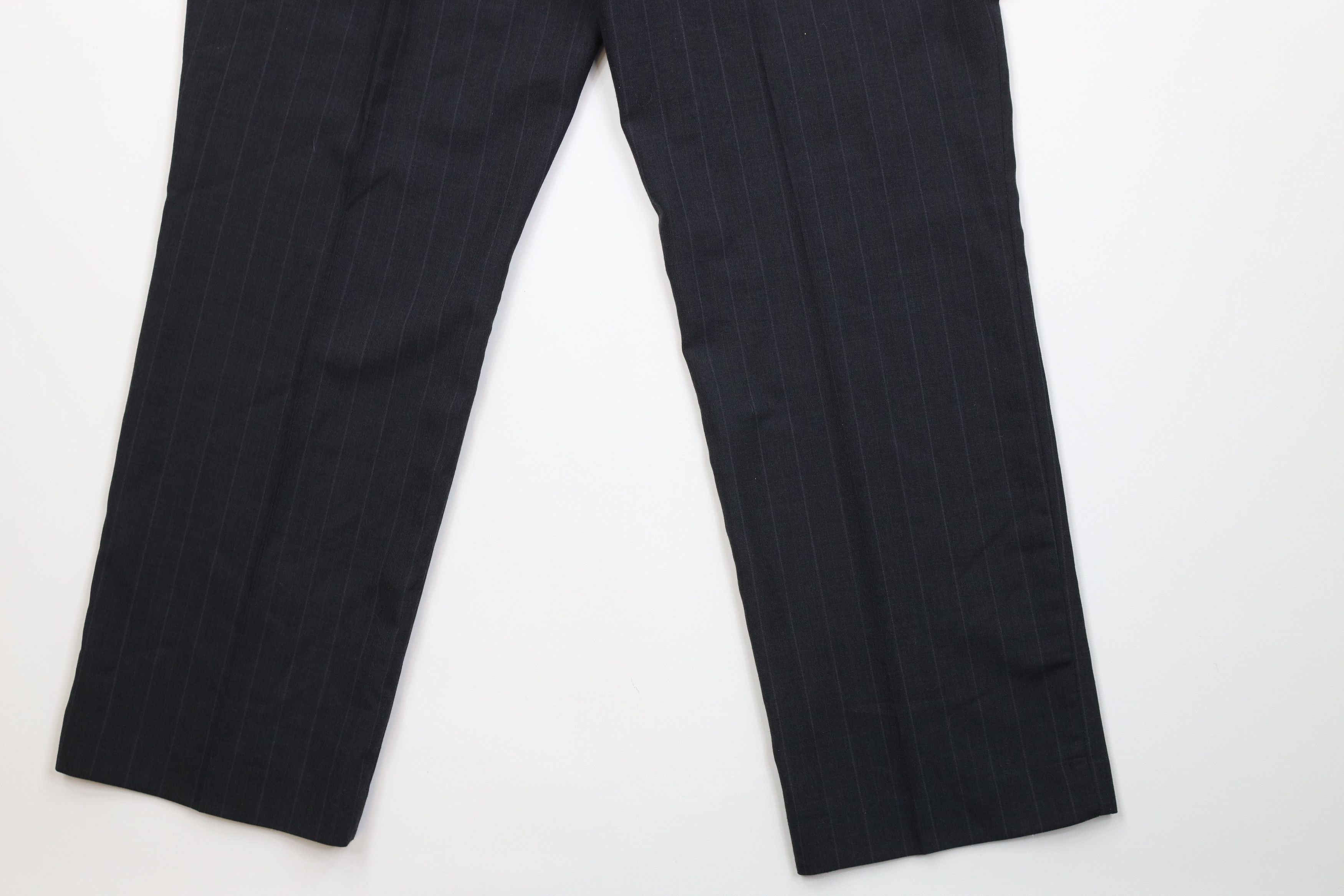 Vintage Vintage 90s Streetwear Knit Pinstriped Wide Leg Chino Pants Size US 38 / EU 54 - 13 Thumbnail