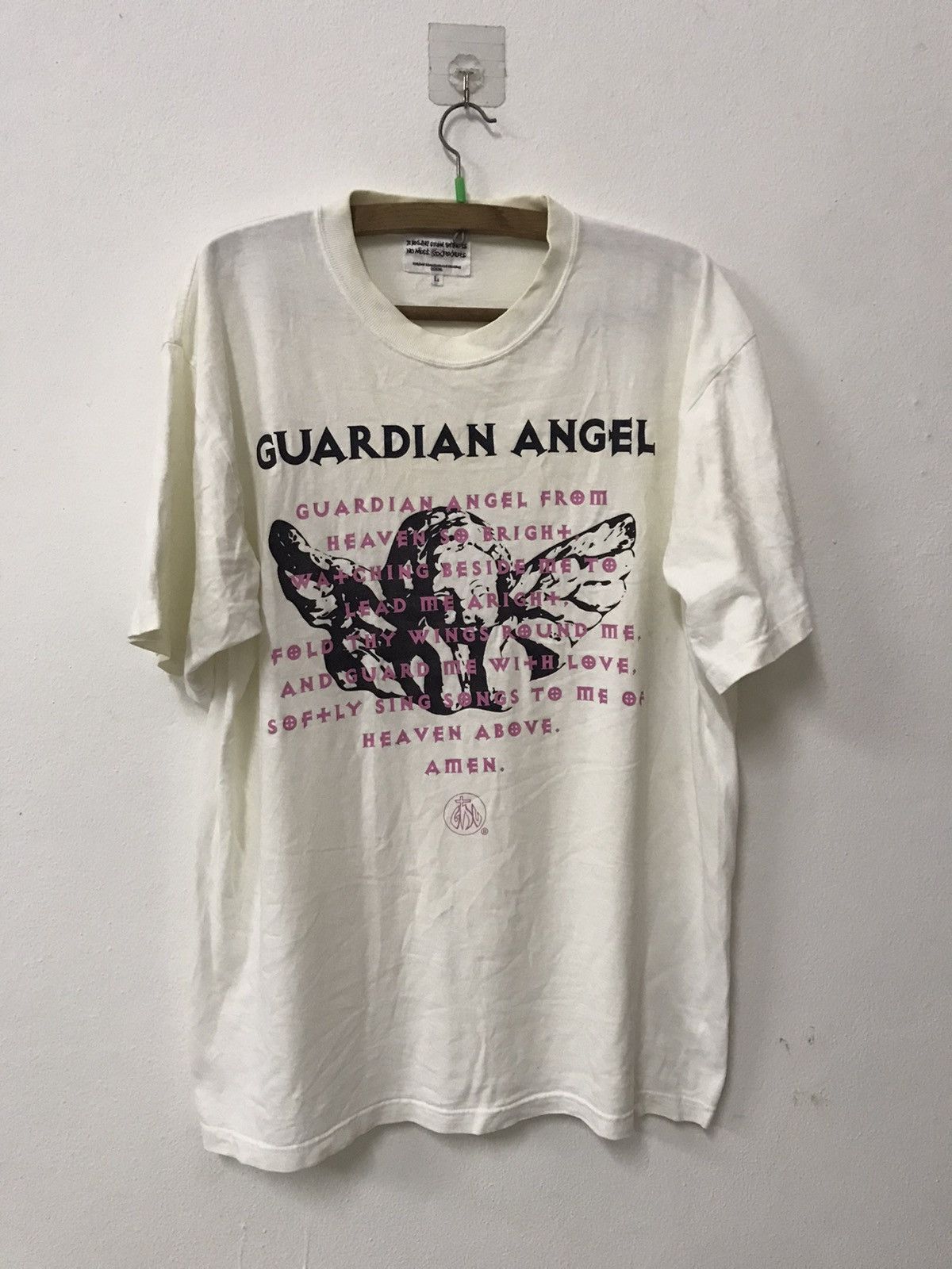 Vintage guardian angel rolling stones gather no moss by gdc