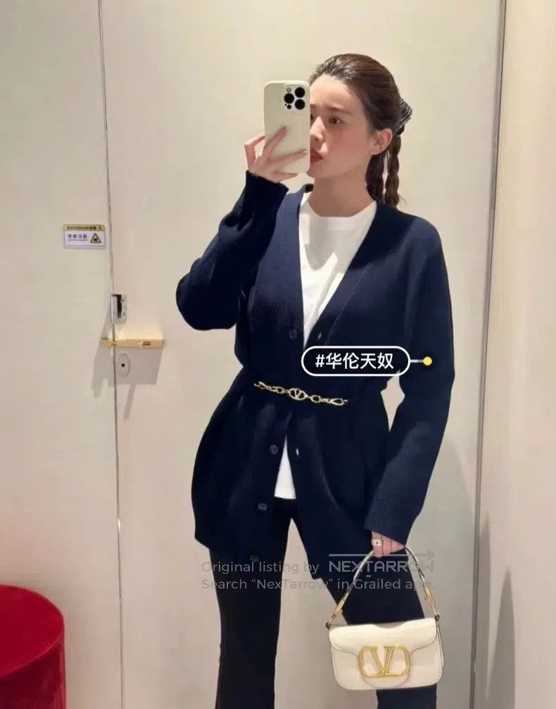 Valentino Valentino Long-sleeved cardigan Size L / US 10 / IT 46 - 3 Thumbnail