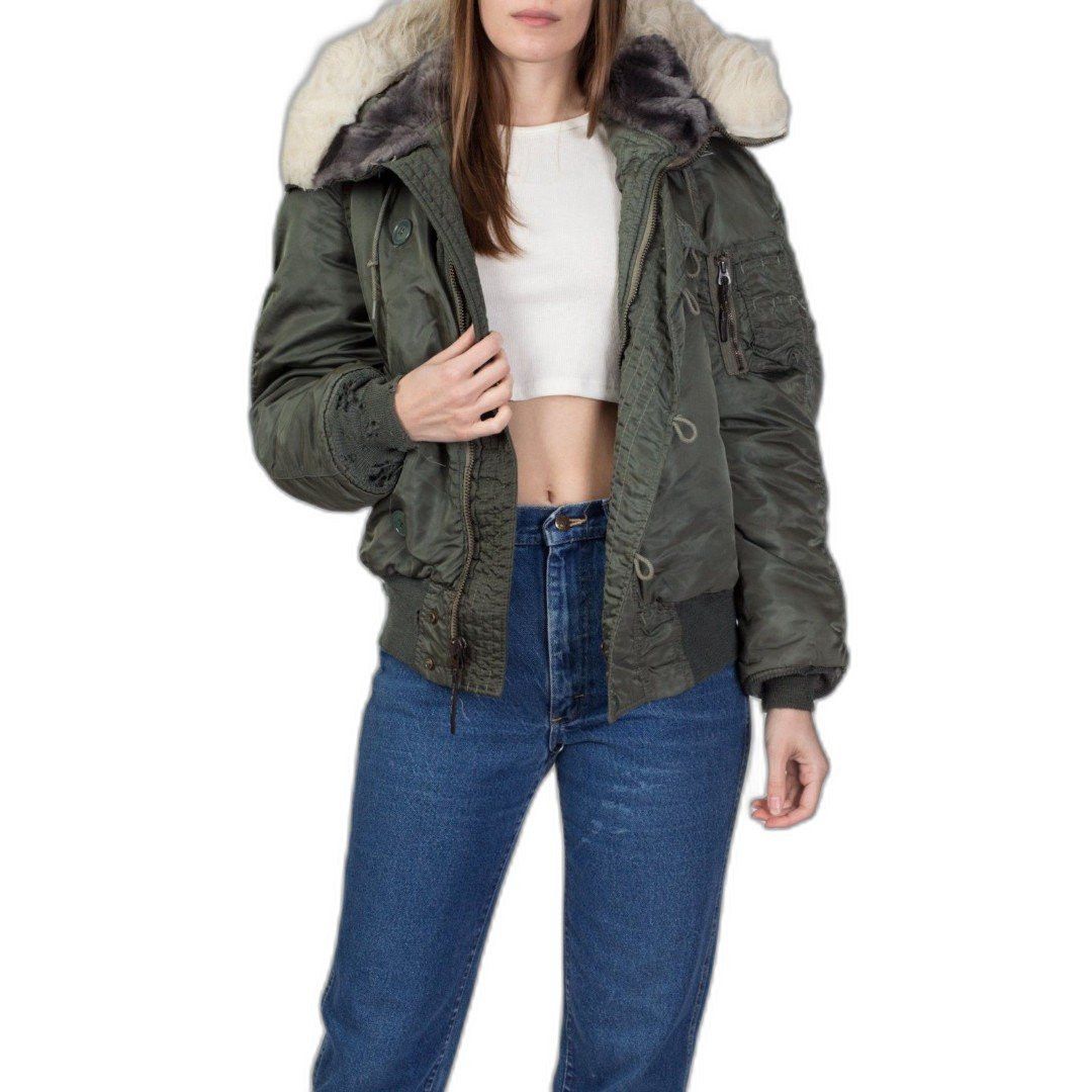 Alpha Industries × Vintage VTG 80s Military Parka Fur Hood Alpha Industries XL Size US XL / EU 56 / 4 - 5 Thumbnail