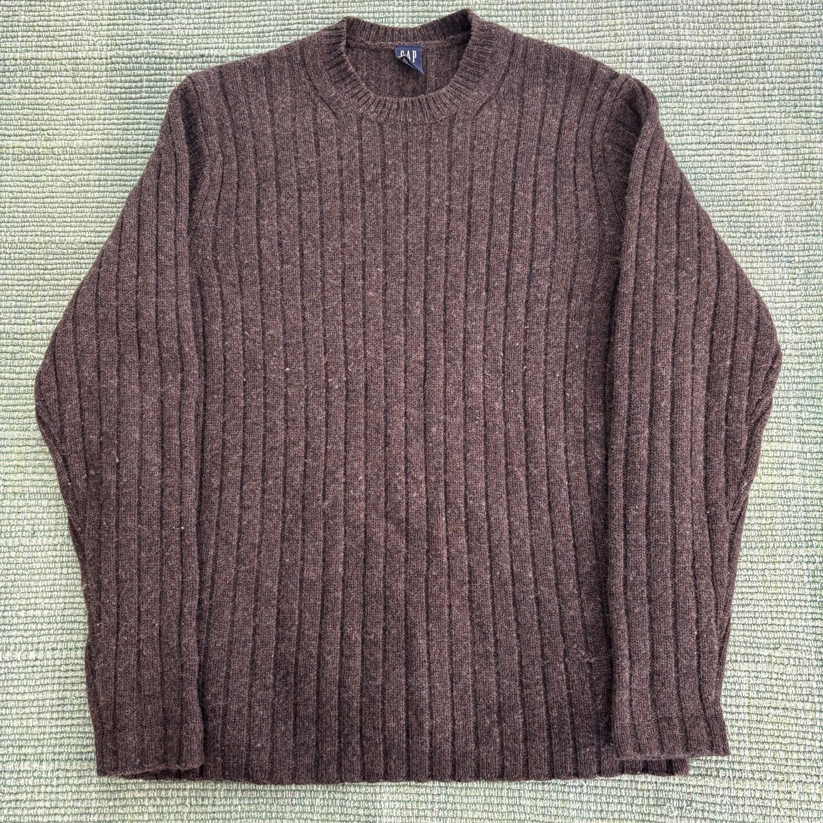 Gap Brown knit lambs wool GAP womens sweater size S Size S / US 4 / IT 40 - 1 Thumbnail