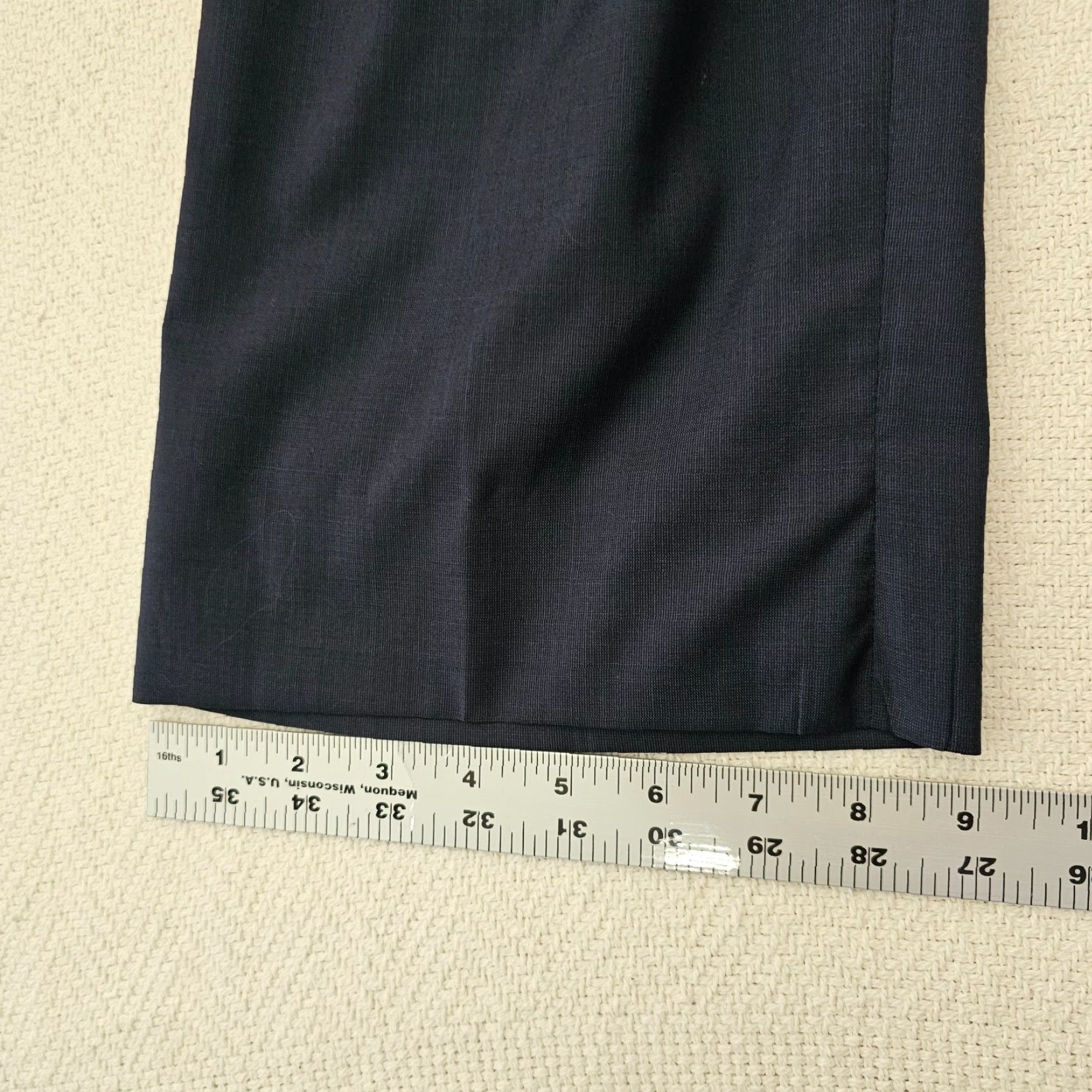 Paul Smith VINTAGE Paul Smith London Dress Pants Men L 44 Navy Straight Leg Suit Trousers Size 42R - 8 Thumbnail