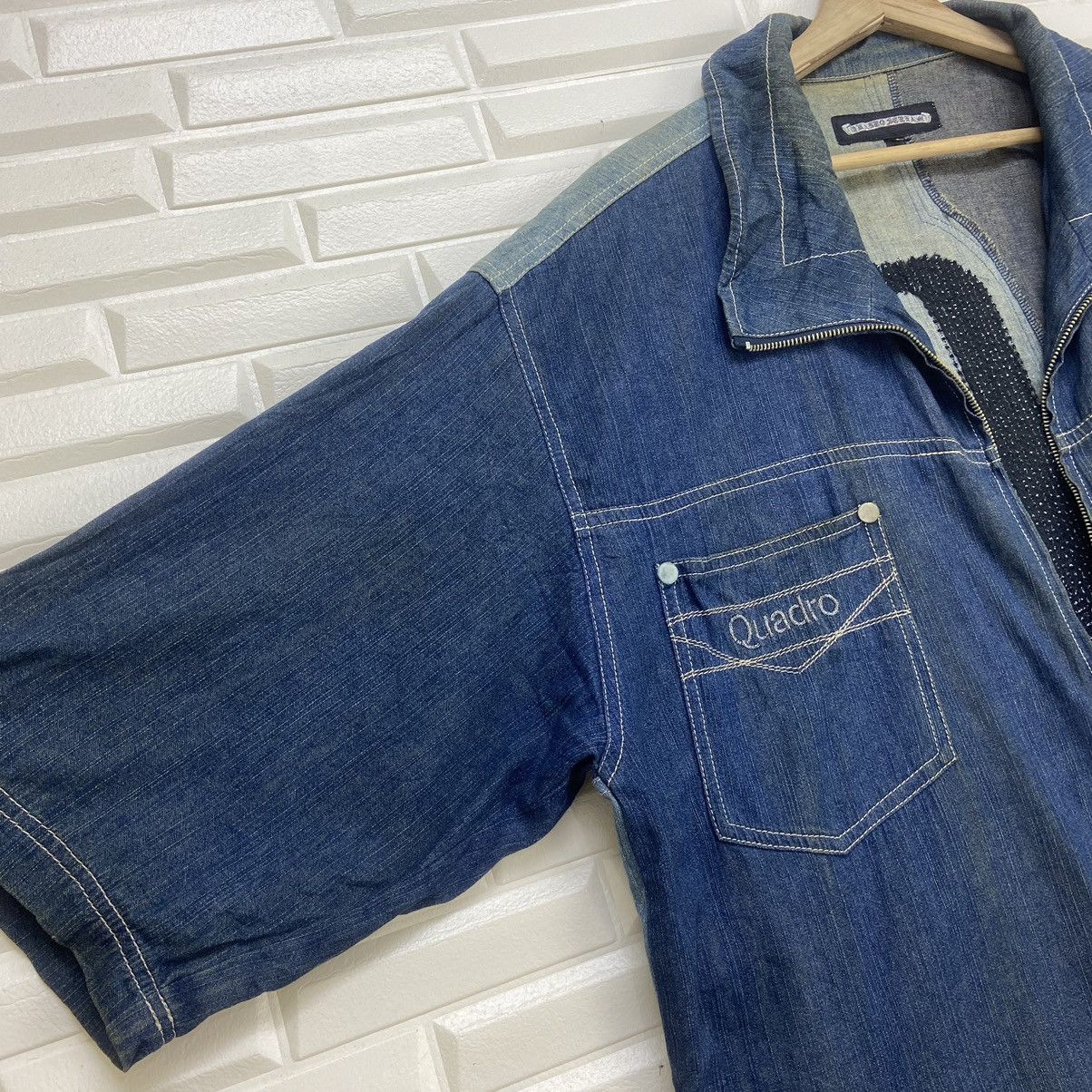 Japanese Brand Japanese Brand Quadro Scream Patchwork Denim Jacket Size US L / EU 52-54 / 3 - 7 Thumbnail