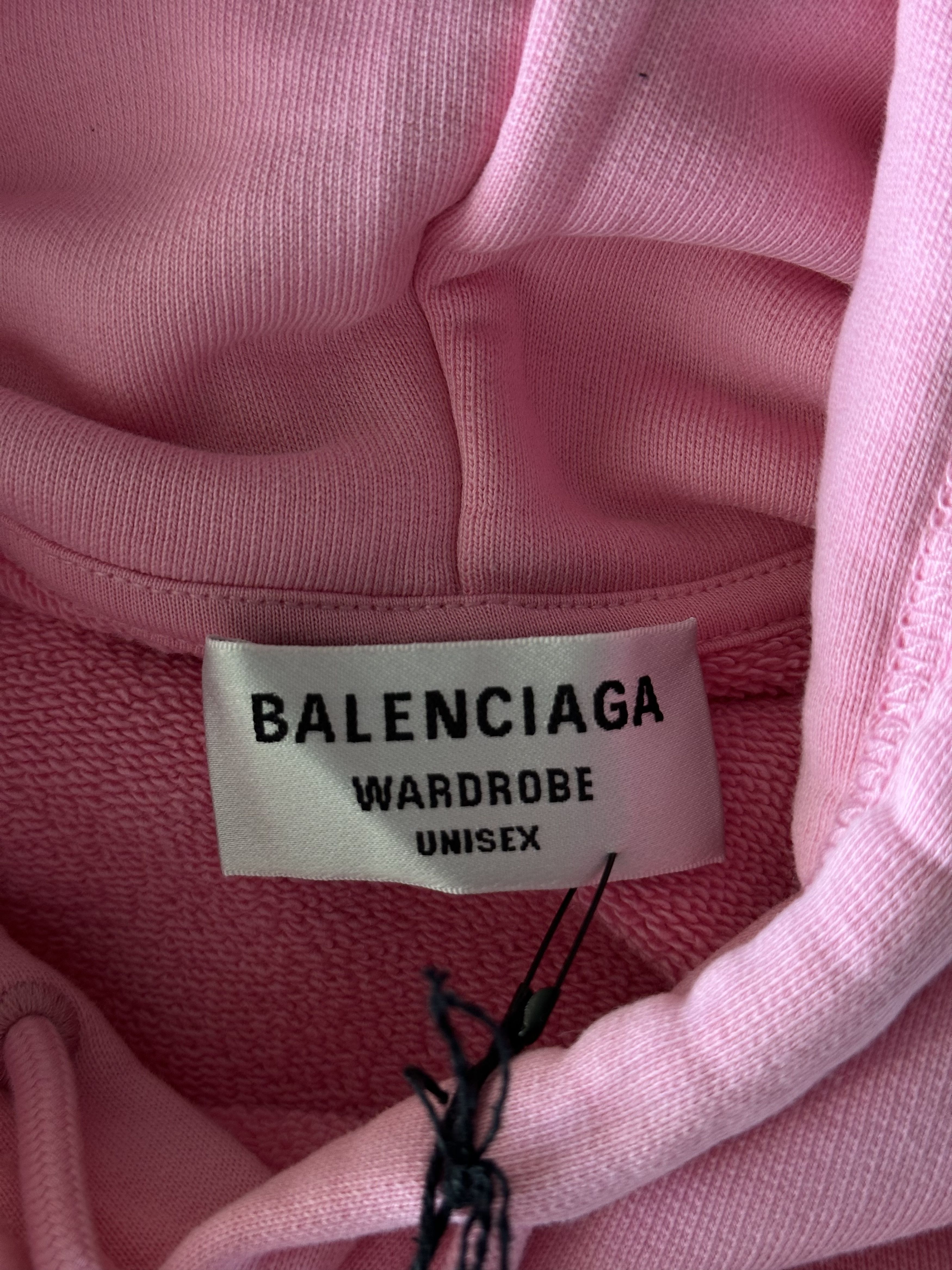 Balenciaga Balenciaga Pink BB Logo Hoodie Size US XL / EU 56 / 4 - 3 Thumbnail