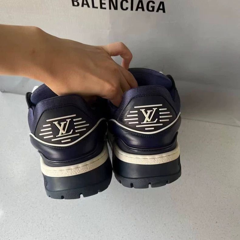 LV Trainer Valentine's blue sneakers-2508