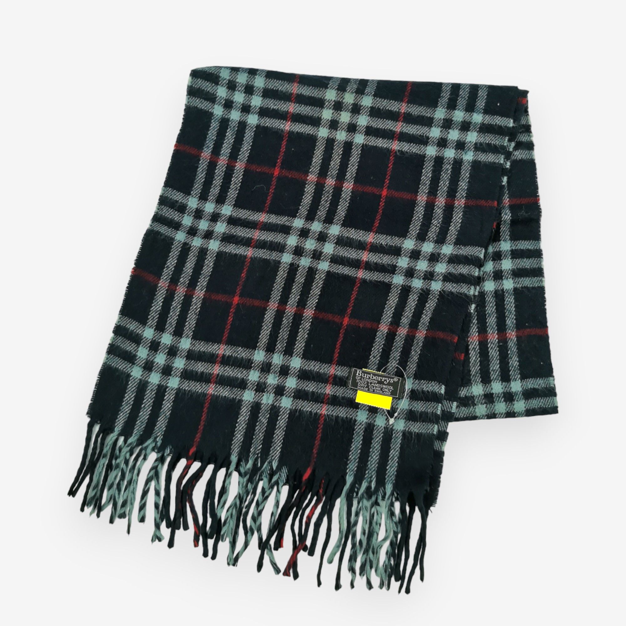 Burberry × Vintage Vintage Burberry Scarf Muffler Wool Cashmere Scarves Size ONE SIZE - 3 Thumbnail