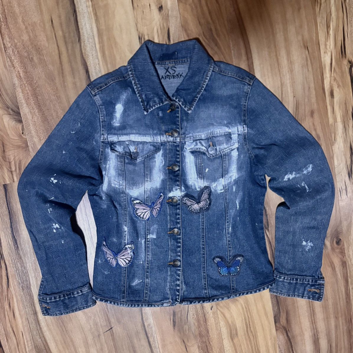 Other antixrock butterfly denim jacket Size XS / US 0-2 / IT 36-38 - 1 Thumbnail