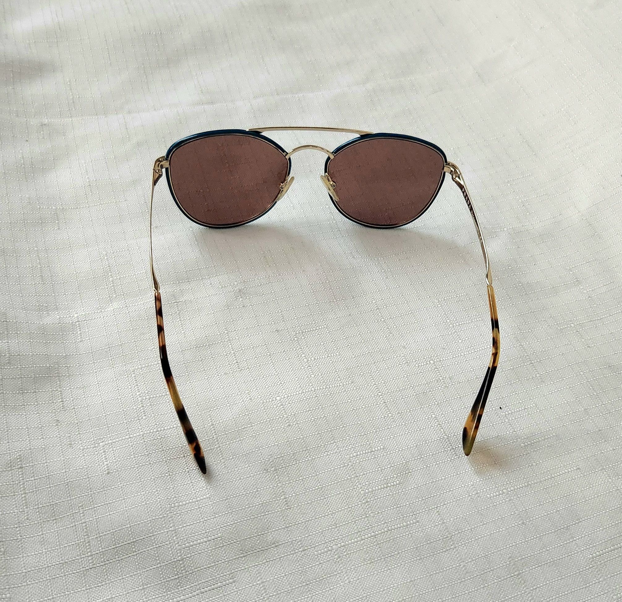 Prada PRADA SPR 63T SL5-8C1 55-19-140 3N GOLD SUNGLASSES Unisex Size ONE SIZE - 4 Thumbnail
