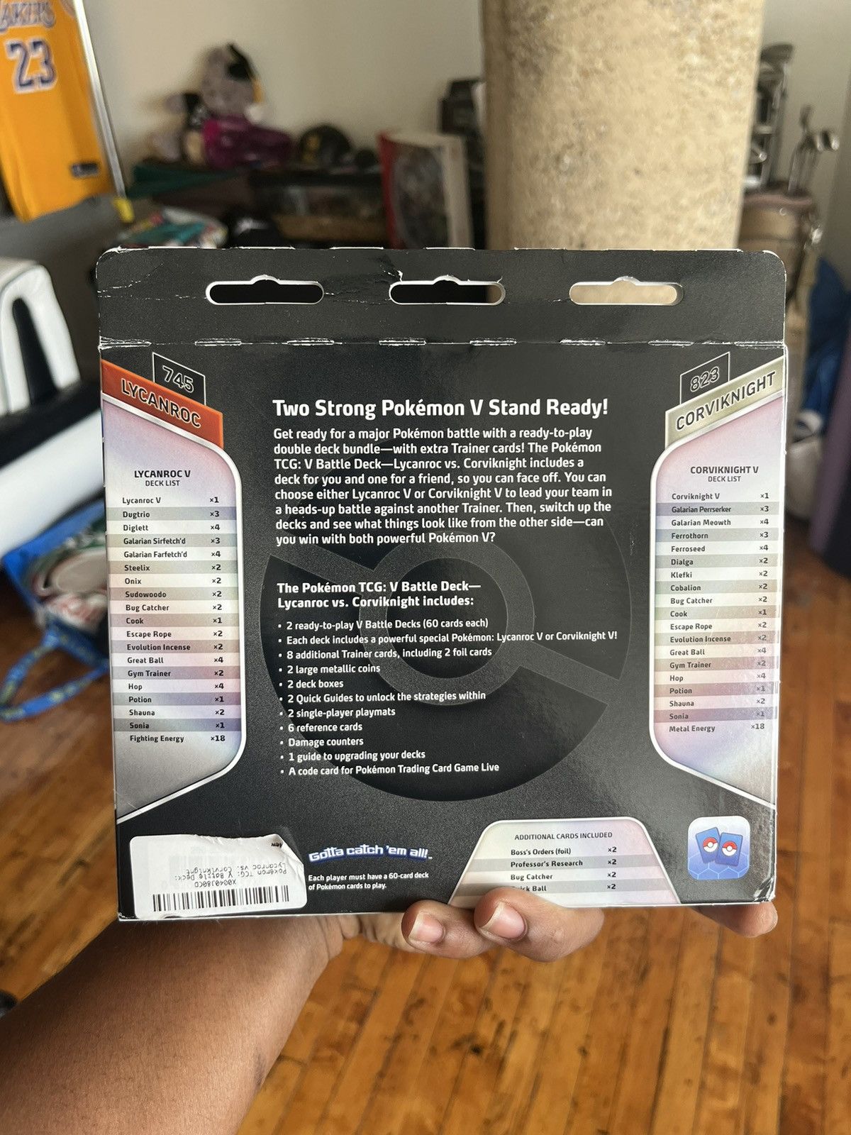 Pokemon Pokémon TCG: V Battle Deck: Lycanroc vs. Corviknight Size ONE SIZE - 9 Thumbnail