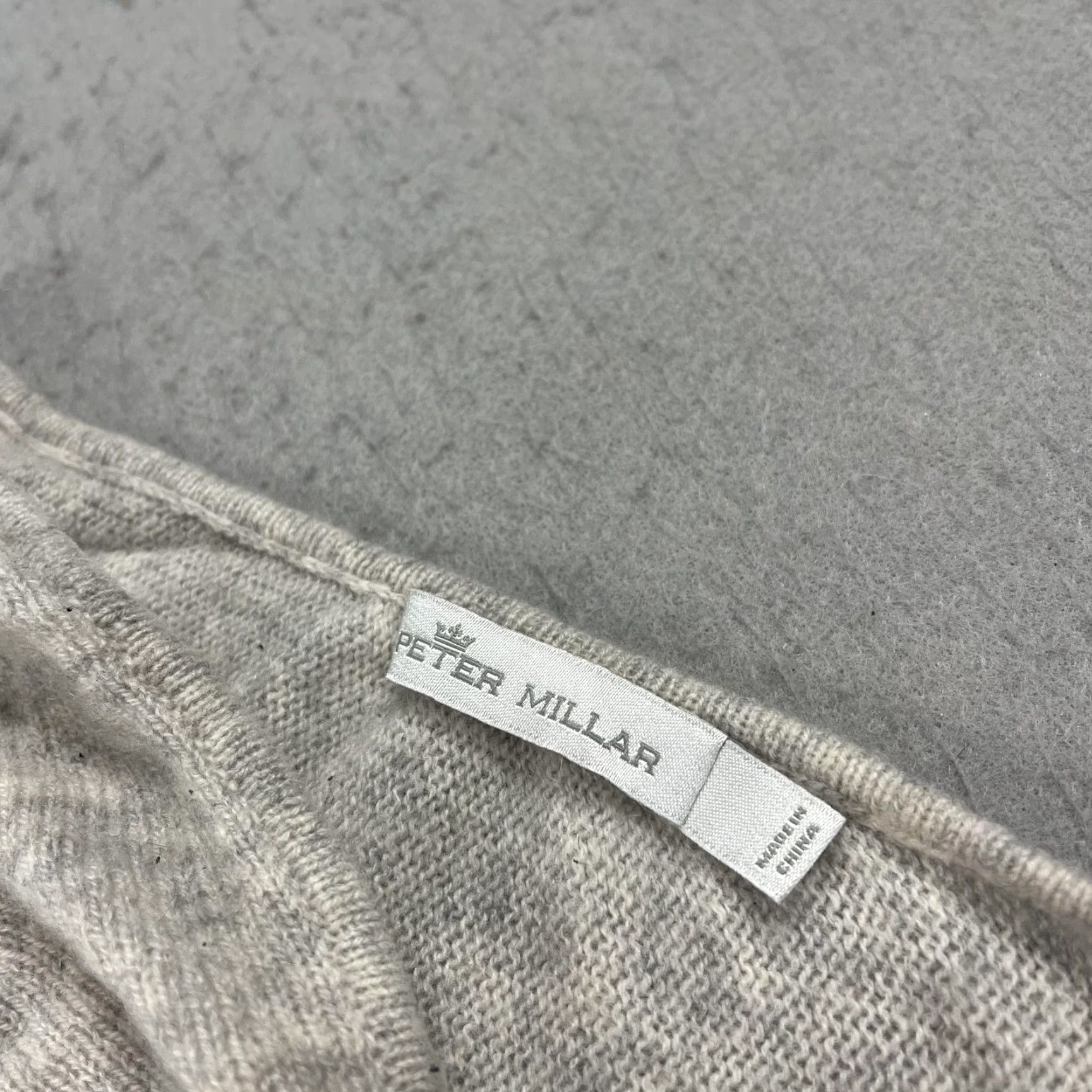 Peter Millar Peter Millar Sweater Womens One Size 100% Pure Cashmere Poncho Tunic NetJets Gray Solid Knit Luxury Size ONE SIZE - 5 Thumbnail