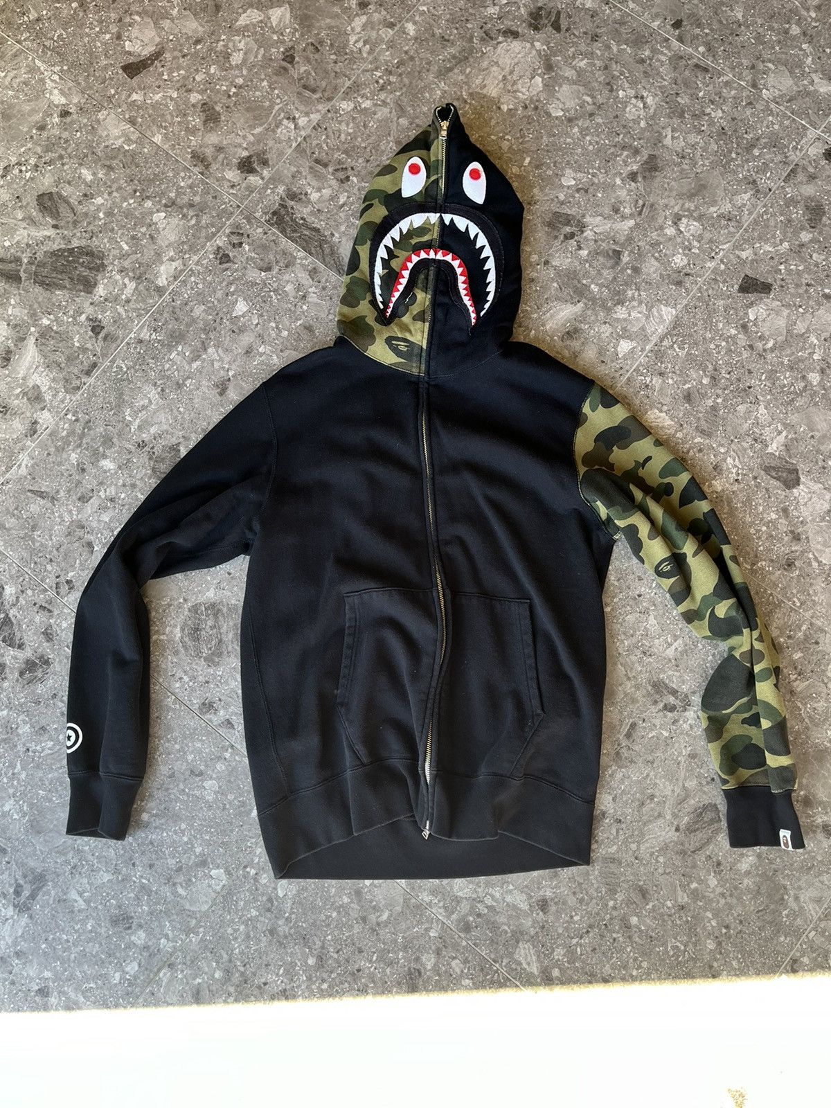 Bape 1st Camo Shark Full Zip Hoodie Grailed