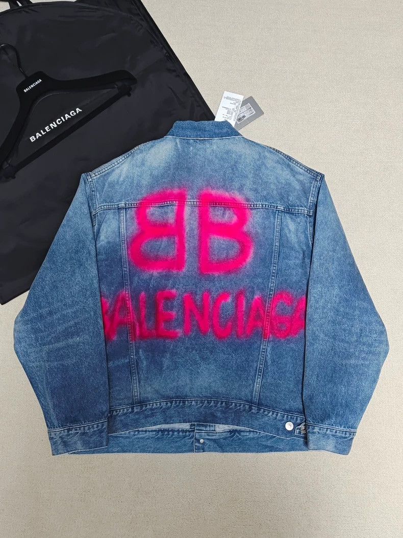 Balenciaga Balenciaga 22ss spray paint graffiti double B luminous den Size US XS / EU 42 / 0 - 1 Thumbnail