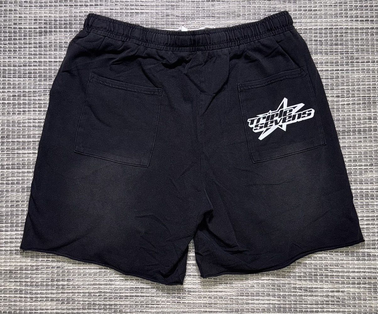 TRIPLE SEVENS Triple Sevens Black Allstar Football Shorts Size US 30 / EU 46 - 2 Thumbnail