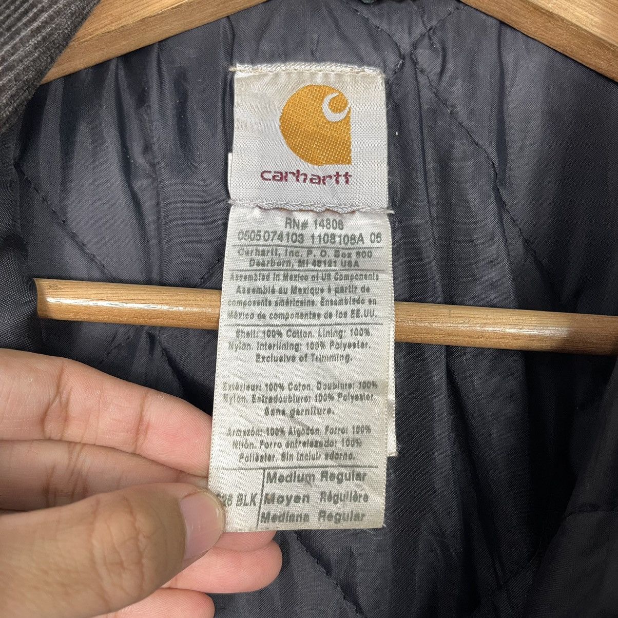 Carhartt Vintage Carhartt Black Denim Heavyweight Jacket Size US M / EU 48-50 / 2 - 17 Thumbnail