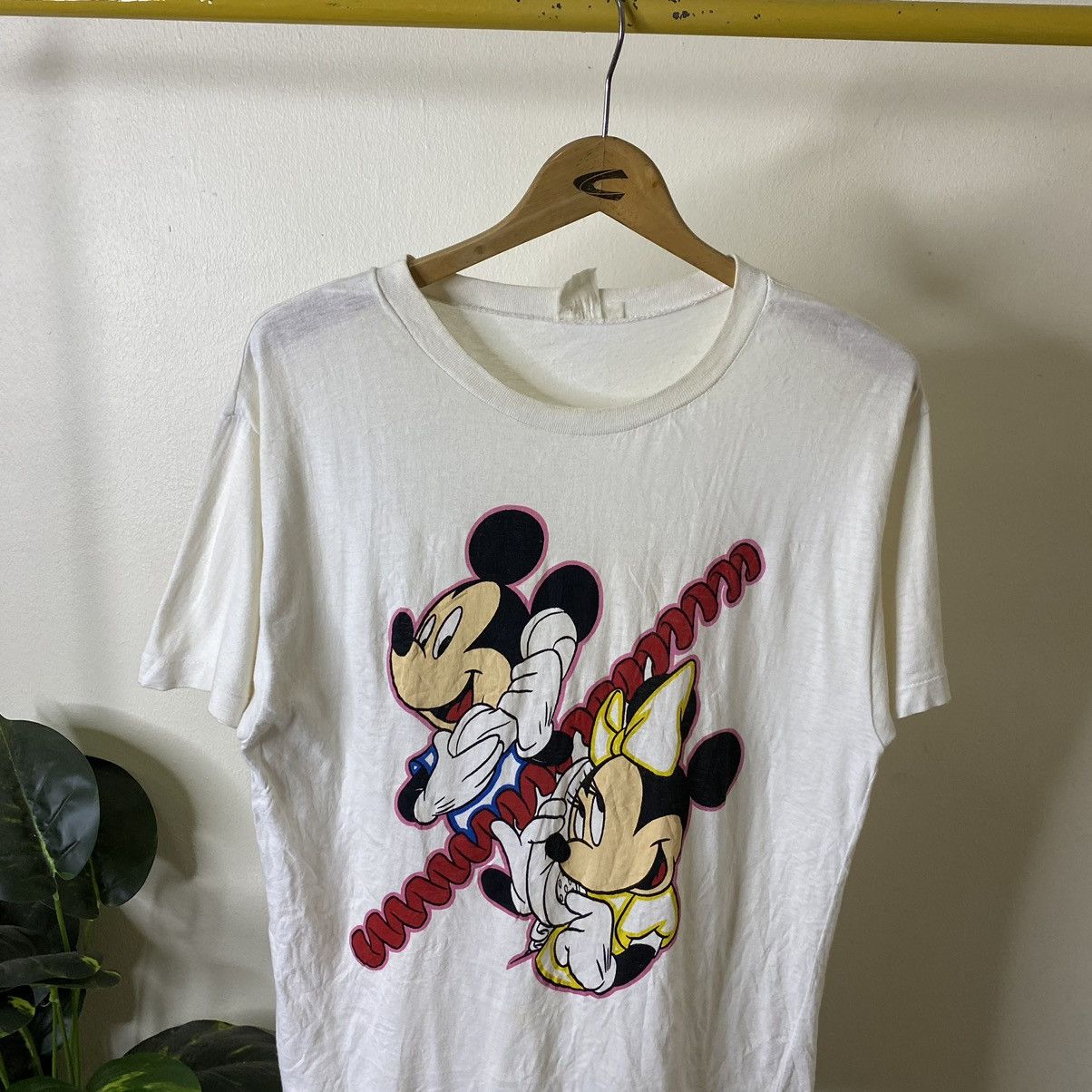 Disney Vintage 1990s Disney Mickey & Minnie Mouse Tee Size US M / EU 48-50 / 2 - 2 Thumbnail