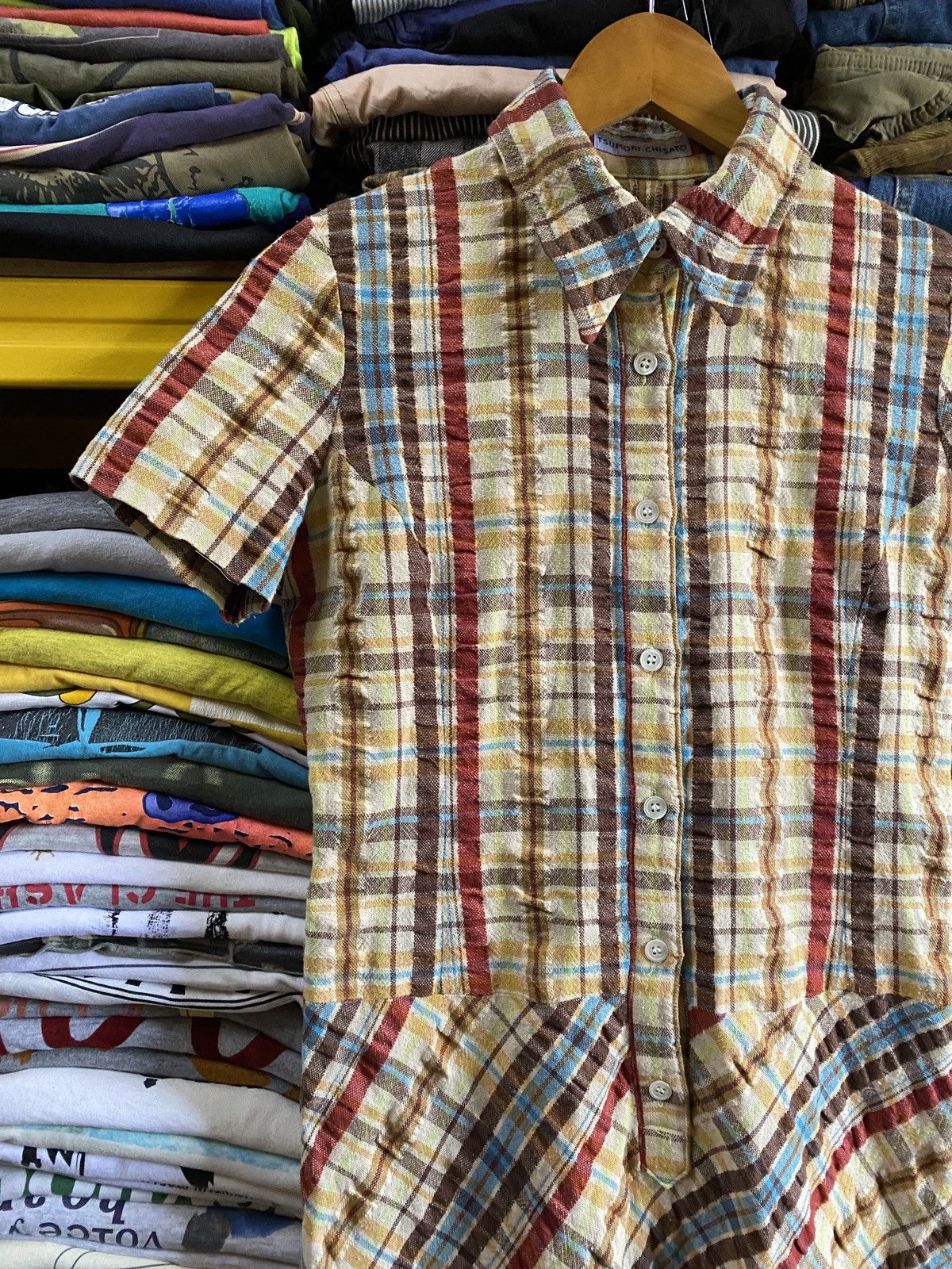 Japanese Brand × Tsumori Chisato Tsumori Chisato Dress patchwork design Issey miyake Size M / US 6-8 / IT 42-44 - 4 Thumbnail