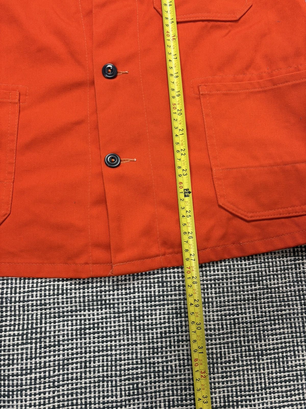 Le Laboureur 70s vintage French chore coat jacket orange miner road work Size US M / EU 48-50 / 2 - 10 Thumbnail
