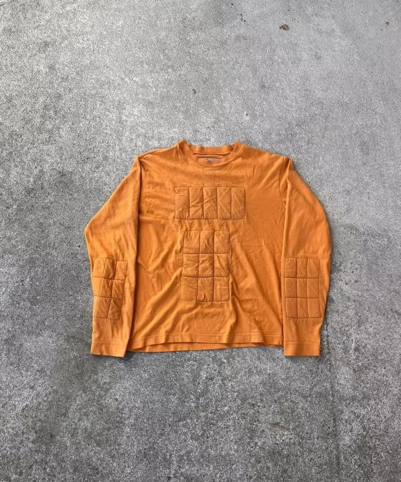 Walter Van Beirendonck オレンジ長袖Tシャツ Walter Van Beirendonck Walter Van Beirendonck “Hope” Cutout Long