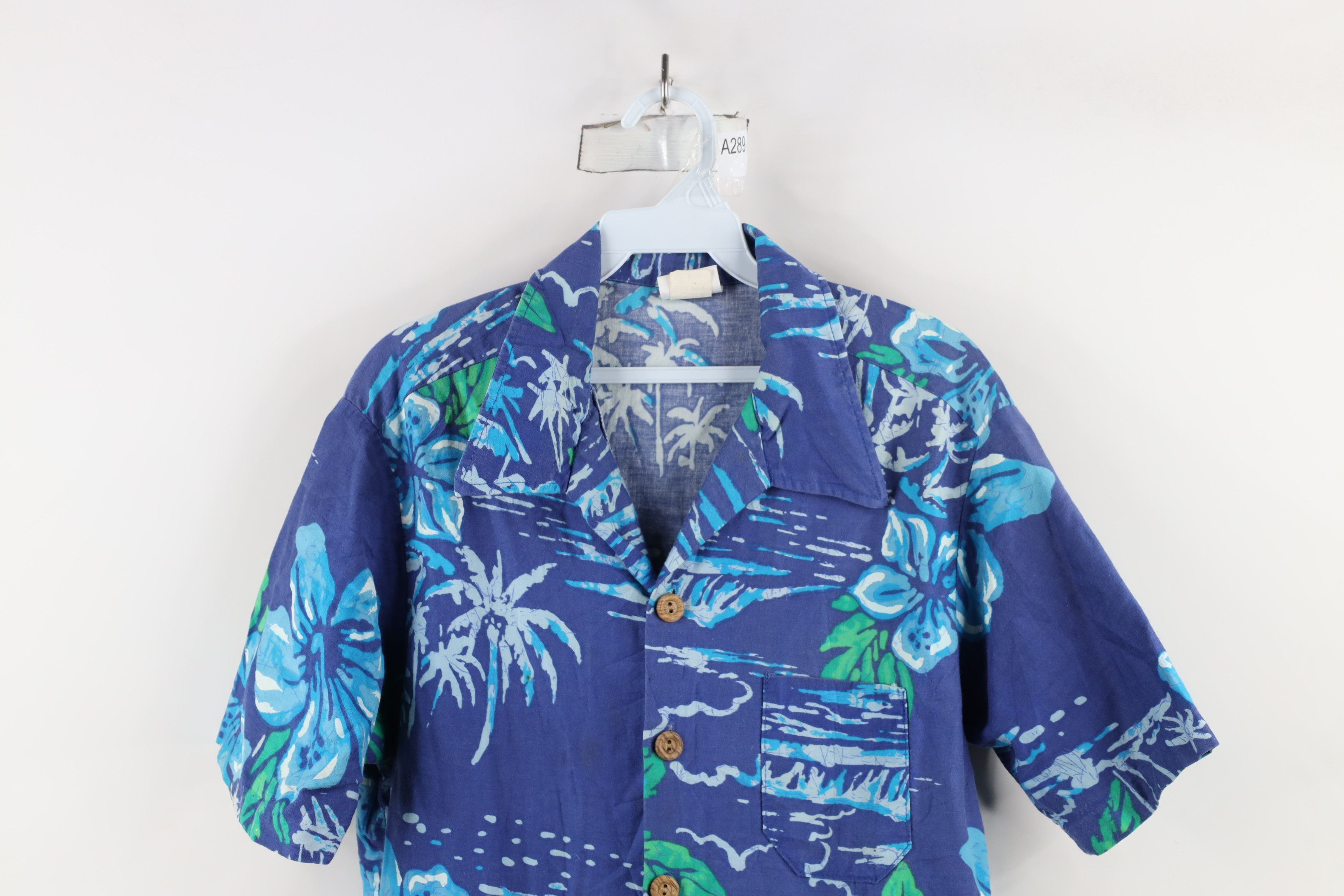 Vintage Vintage 60s 70s Streetwear Hawaiian Luau Button Shirt USA Size US L / EU 52-54 / 3 - 2 Thumbnail