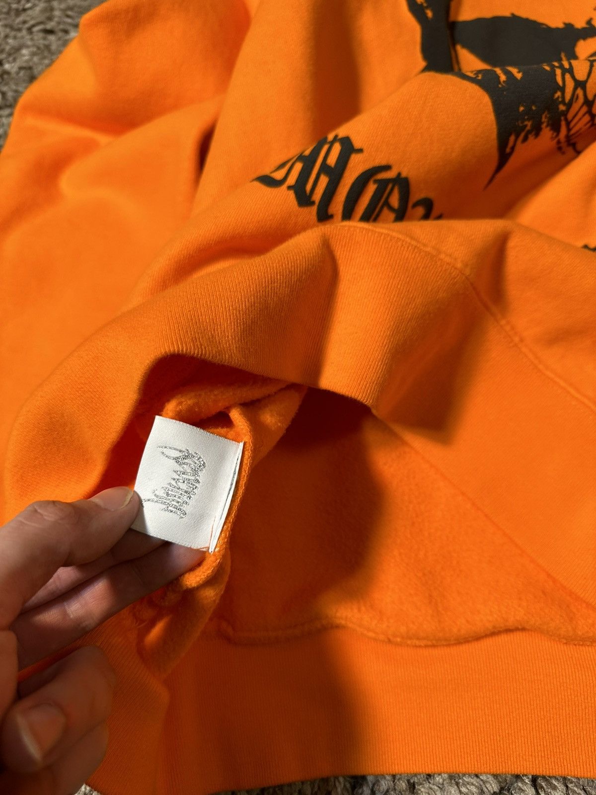 Designer × Hypebeast × Revenge Revenge ‘Demon Archives’ Orange Hoodie XL Size US XL / EU 56 / 4 - 12 Thumbnail