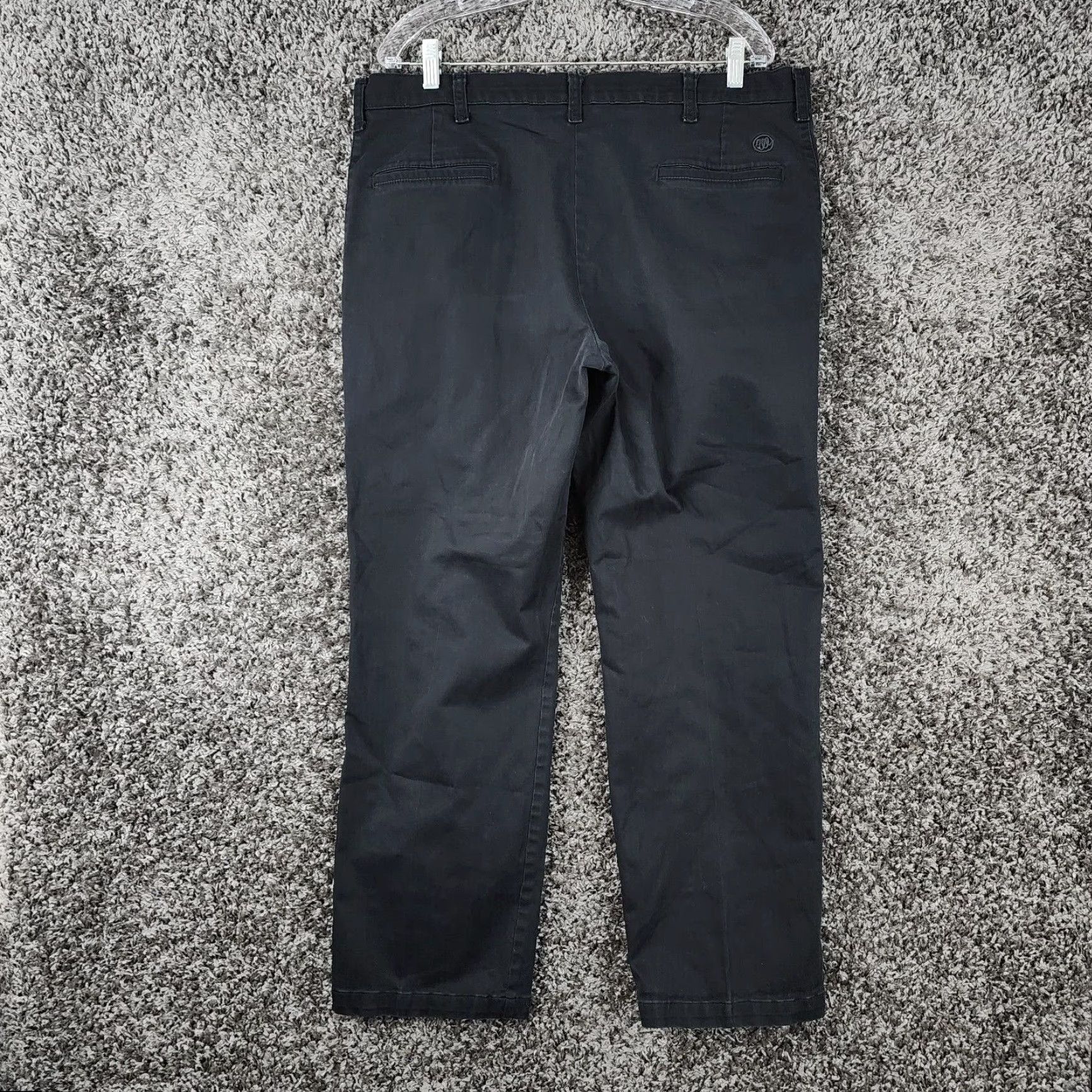 Wrangler Wrangler Mens Black Relaxed Fit Straight Leg Pants 38x30 Size US 38 / EU 54 - 6 Thumbnail