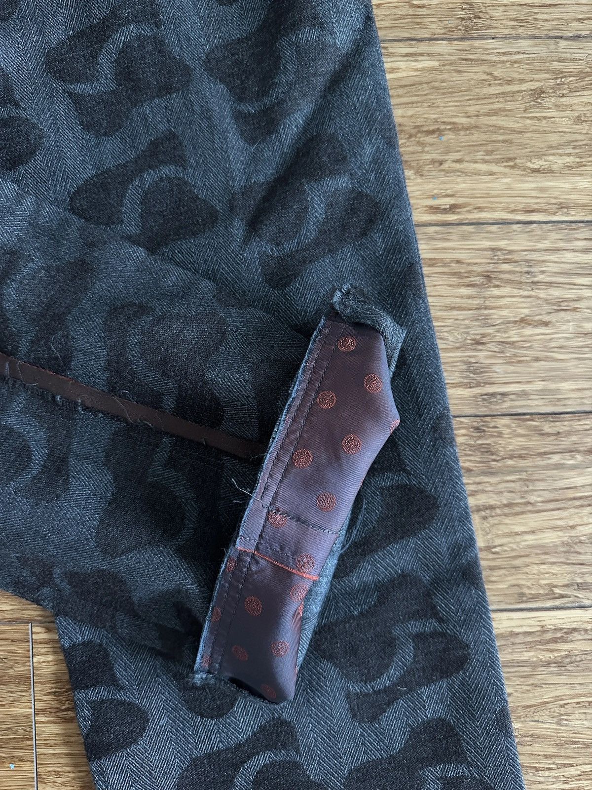 Comme des Garcons Homme Plus FW2002 Pscyhedelic Patterned Herringbone Trousers Size US 28 / EU 44 - 5 Thumbnail