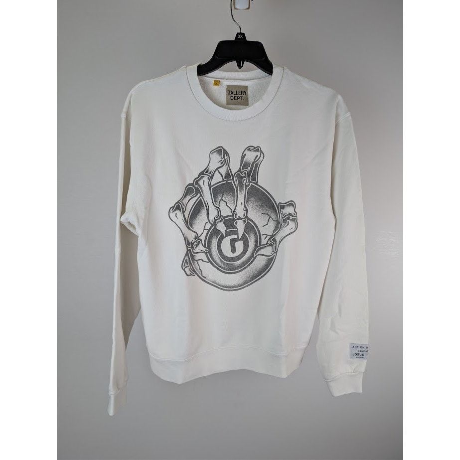 Gallery Dept. o1rshd1 G Ball Crewneck Sweater in White Size US M / EU 48-50 / 2 - 2 Thumbnail