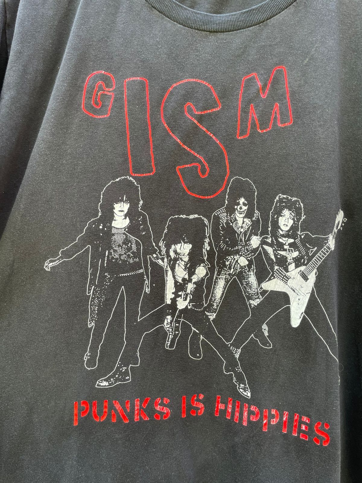 Band Tees GISM PUNK IS HIPPIES 80s Size US L / EU 52-54 / 3 - 3 Thumbnail