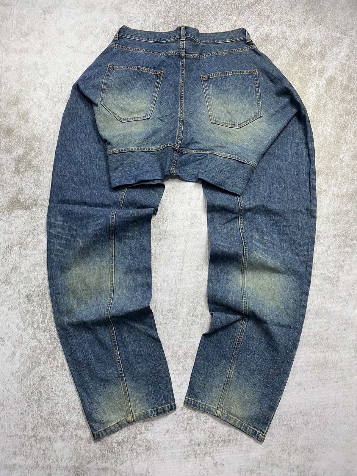 Japanese Brand × Maison MIHARA YASUHIRO 2000s Miharayasuhiro mud washed wide leg pants Size US 33 - 1 Thumbnail