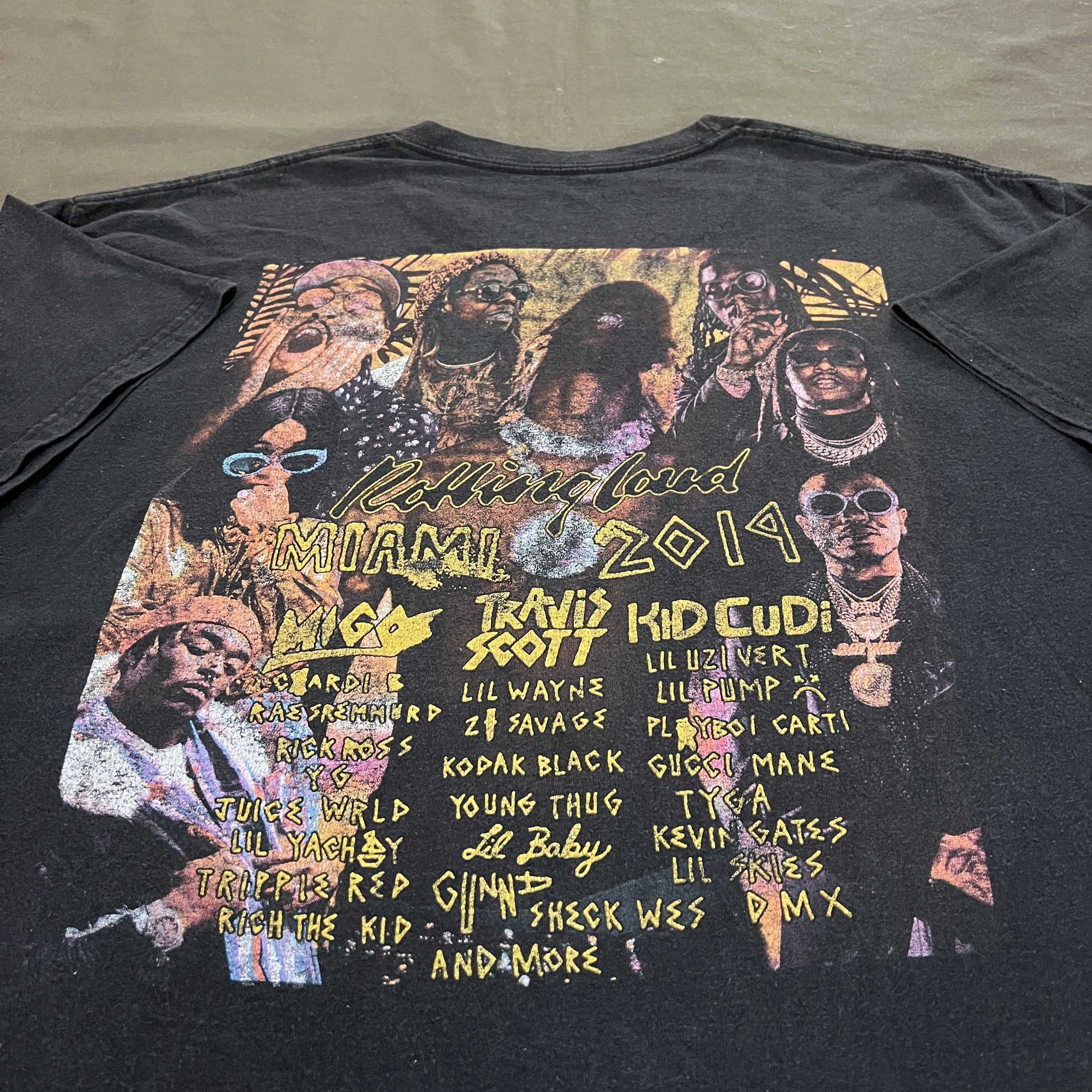 Playboi Carti Rolling Loud 2019 Promo Tour Tee XL Faded Hiphop Rapper Size US XL / EU 56 / 4 - 4 Thumbnail
