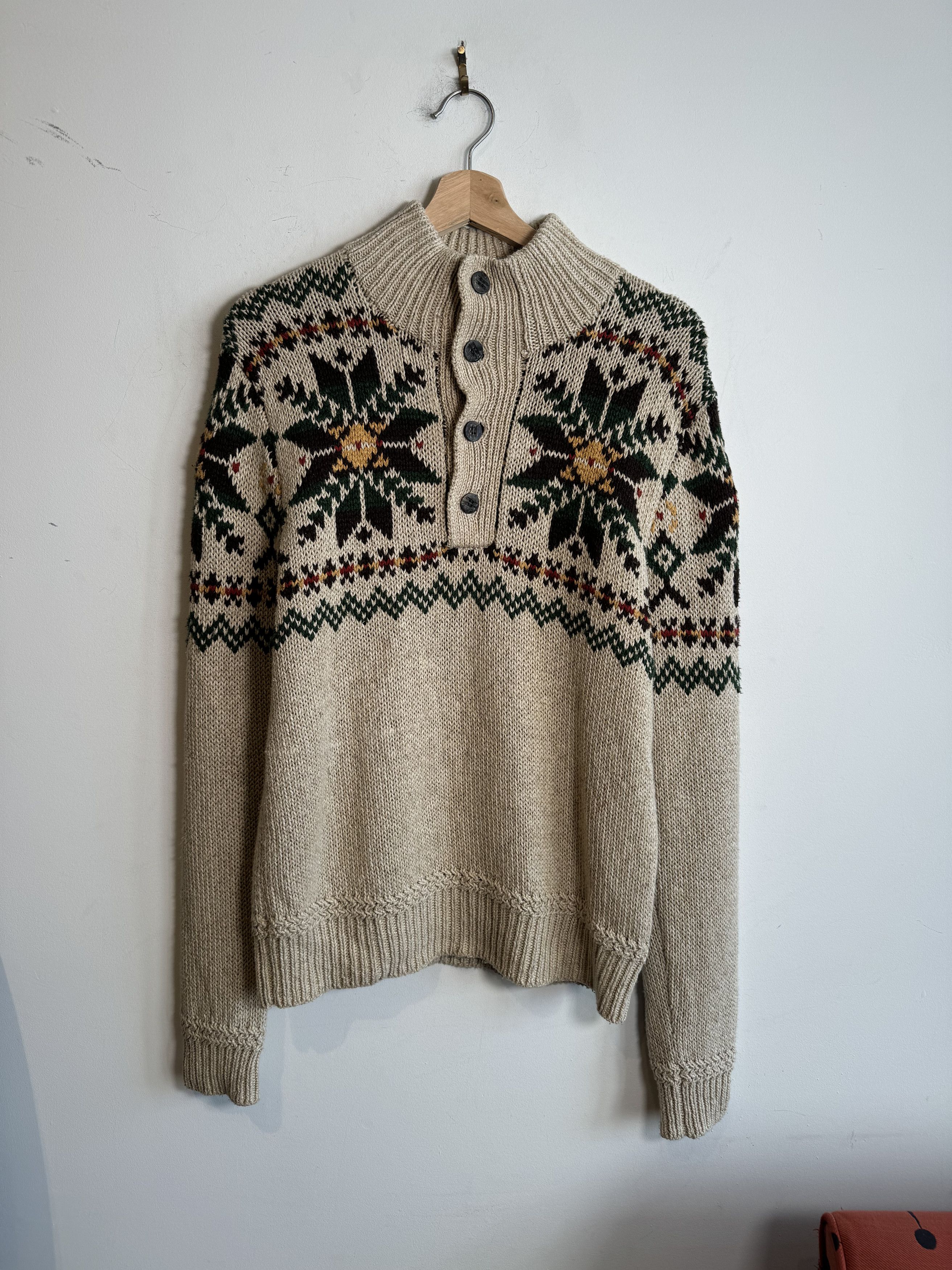 Ralph Lauren 90s Ralph Lauren Silk Blend Aztec Sweater Size S Size US S / EU 44-46 / 1 - 1 Thumbnail