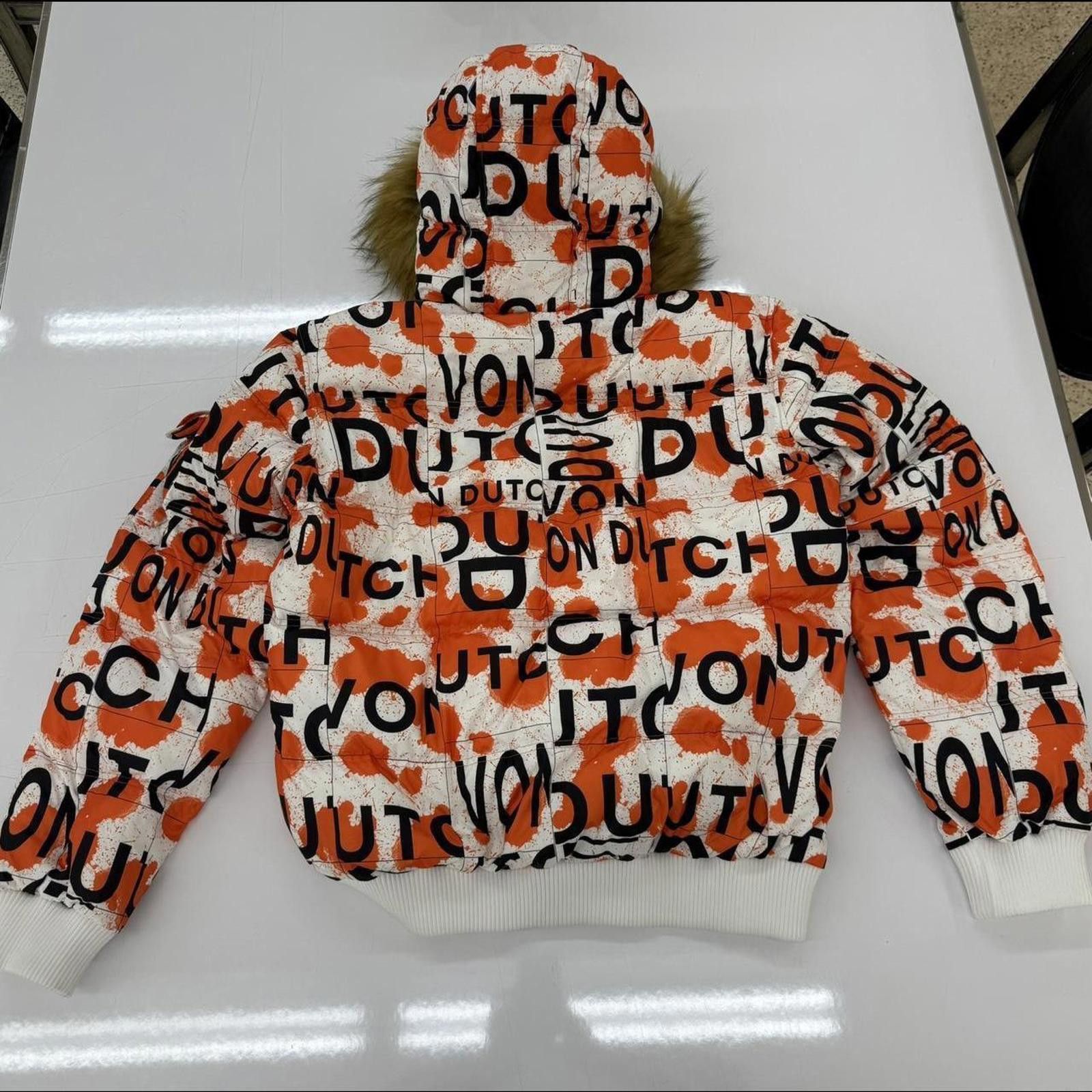Von Dutch Von Dutch Puffer Jacket White Orange Logo Fur Hood Size XS Size US XS / EU 42 / 0 - 2 Thumbnail
