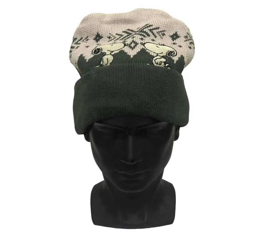 Peanuts × Vintage Peanuts Snoopy Overprint Beanie Hat Size ONE SIZE - 1 Thumbnail