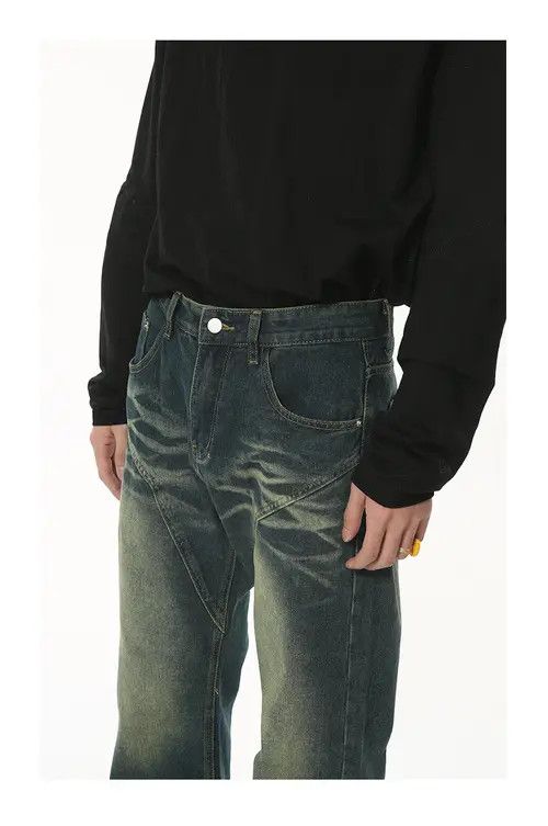 Other Vintage washed distressed flared straight jeans Size US 32 / EU 48 - 5 Thumbnail