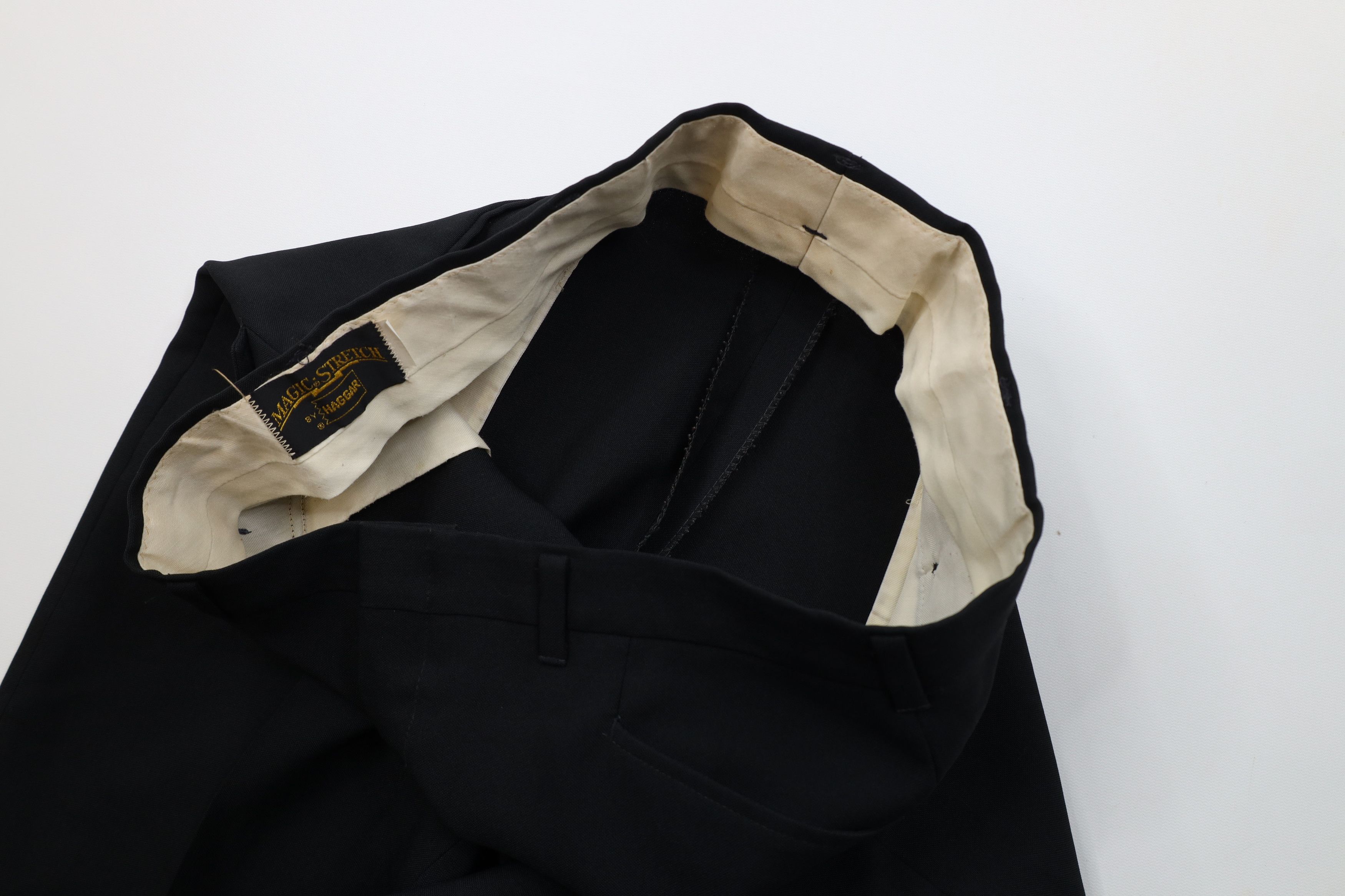 Vintage Vintage 70s Streetwear Flared Wide Leg Chino Pants Black USA Size US 38 / EU 54 - 8 Thumbnail