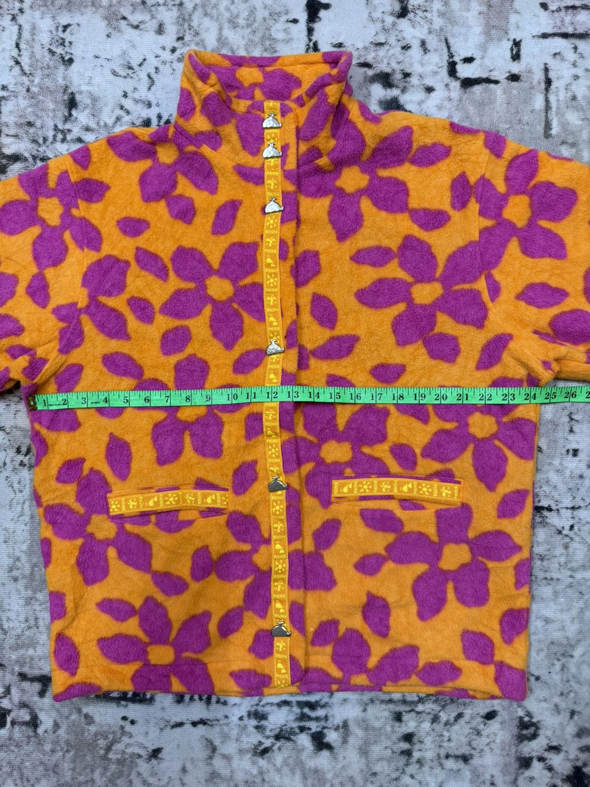 Phenix Vintage 90s Phenix All Over Print Fleece Jacket Button Snap Size US L / EU 52-54 / 3 - 16 Thumbnail