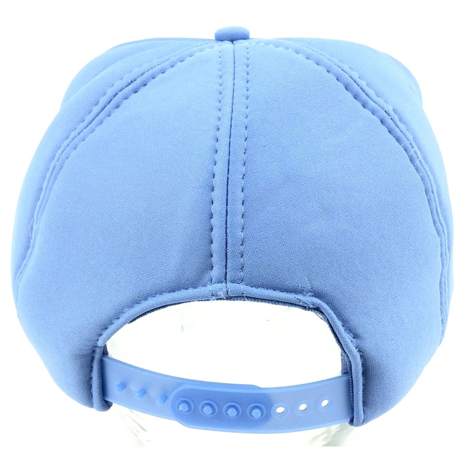 Vintage VINTAGE Blank Hat Blue White Trucker Cap Snap Back 80s 90s Plain Foam Adult Mens Size ONE SIZE - 3 Thumbnail