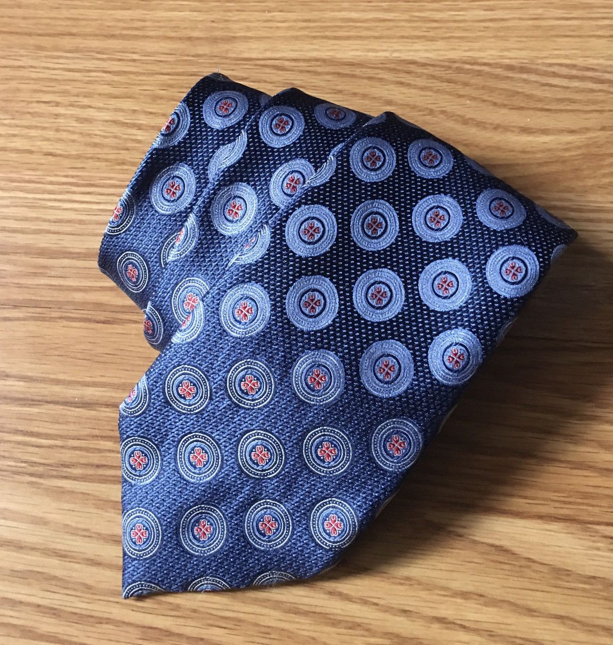Ermenegildo Zegna Ermenegildo Zegna Blue Designer Silk Mens Tie Size ONE SIZE - 1 Thumbnail