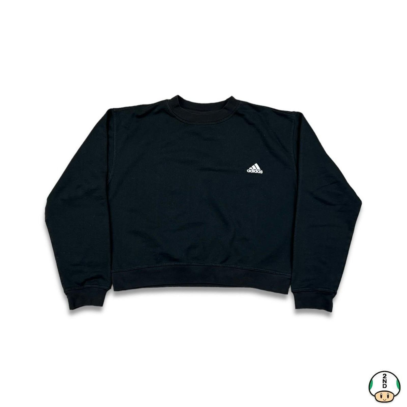 Adidas × Vintage VTG Adidas Sweatshirt Large Essentials Stripe 90s Pullover Size L / US 10 / IT 46 - 1 Thumbnail