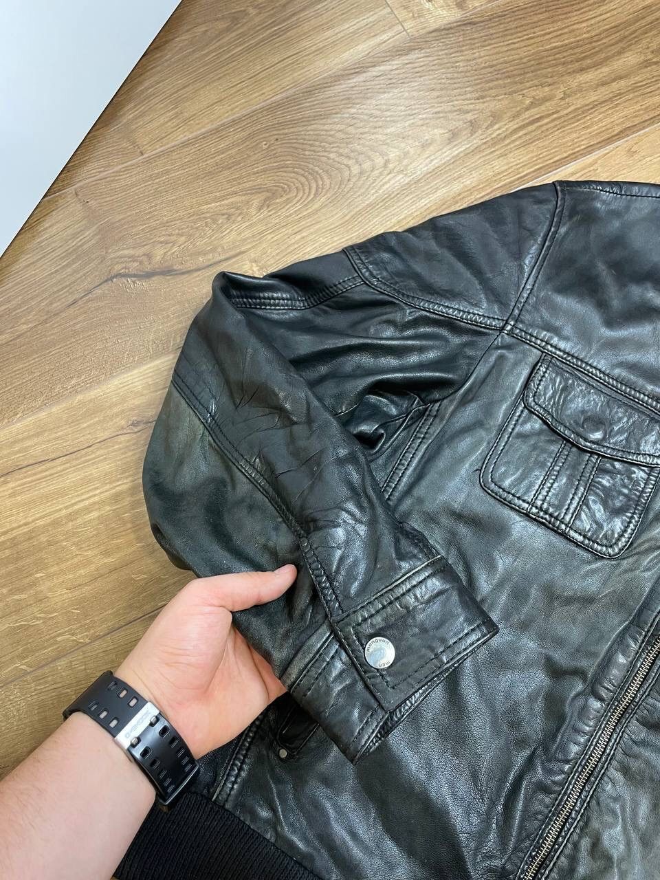 Genuine Leather Vintage Genuine Leather Aviator Leather Jacket Garment Dyed Size US L / EU 52-54 / 3 - 7 Thumbnail