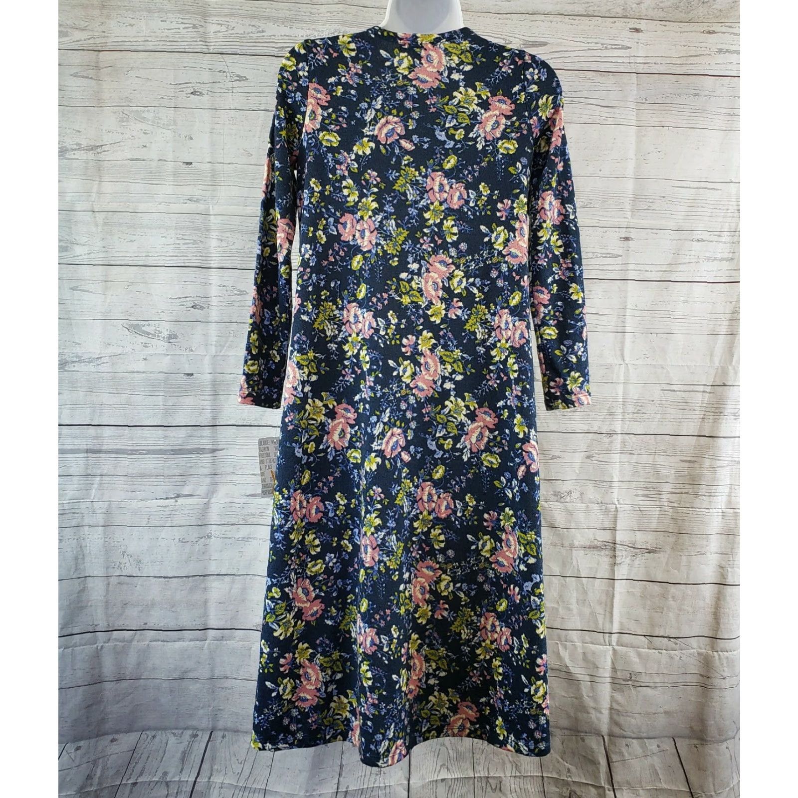 Vintage VINTAGE LuLaRoe Womens Sarah Cardigan XS Blue Pink Floral Long Sleeve Size XS / US 0-2 / IT 36-38 - 3 Thumbnail