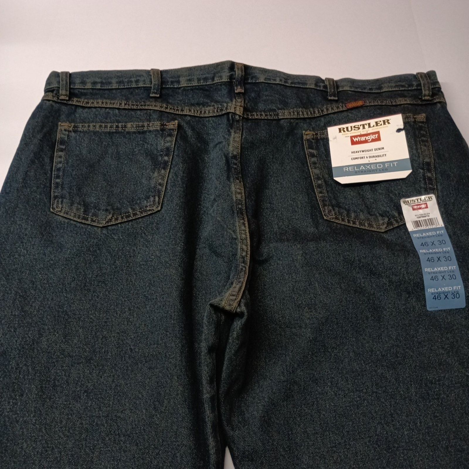 Wrangler Wrangler Rustler Relaxed Fit Jeans Men's Size 46x30 Blue Size US 44 / EU 60 - 7 Thumbnail
