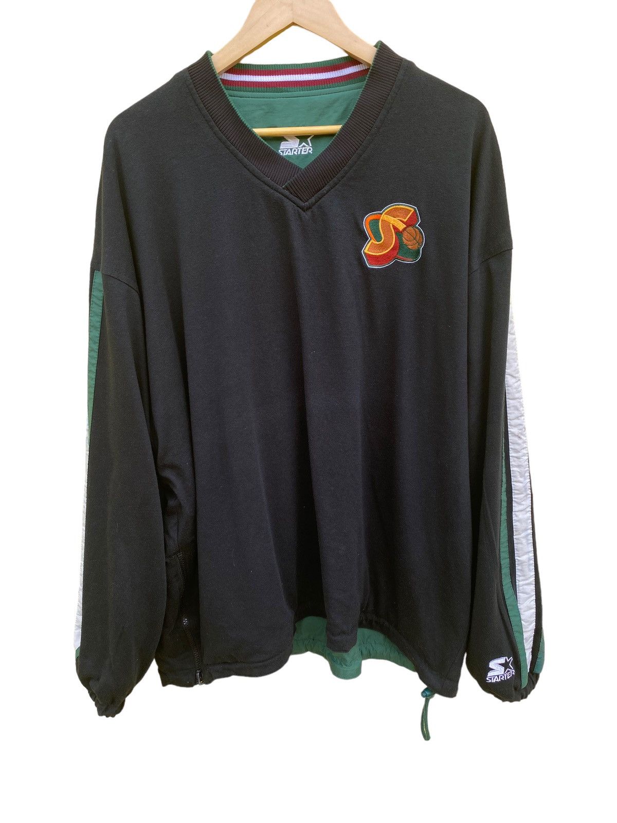 NBA Vintage Seattle supersonics Starter riversible sweatshirt Size US XL / EU 56 / 4 - 2 Thumbnail