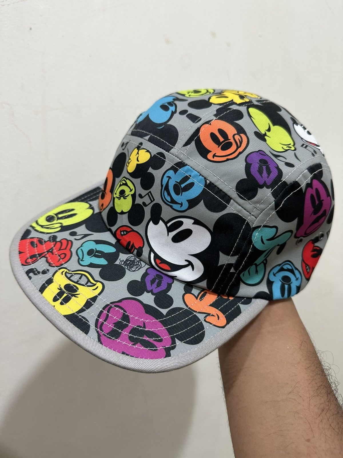 VTG Mickey Mouse Full Printed Camp Hat