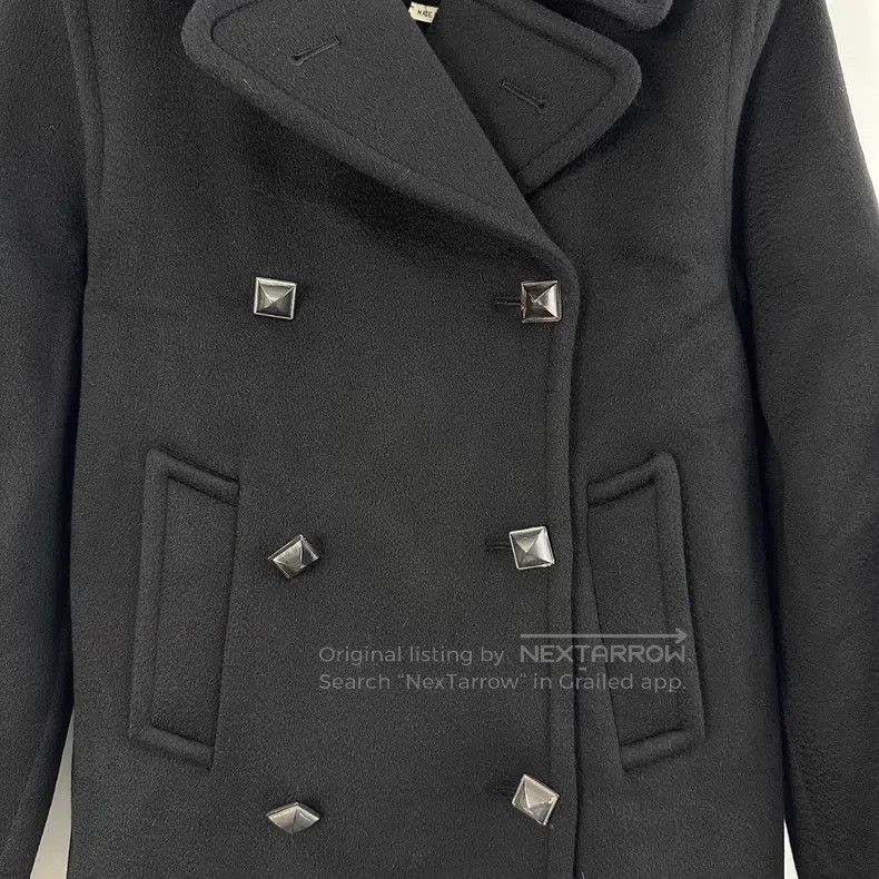 Hermes Hermes Ladies Black Double-Breasted Short Wool Cashmere Co Size XS / US 0-2 / IT 36-38 - 5 Thumbnail