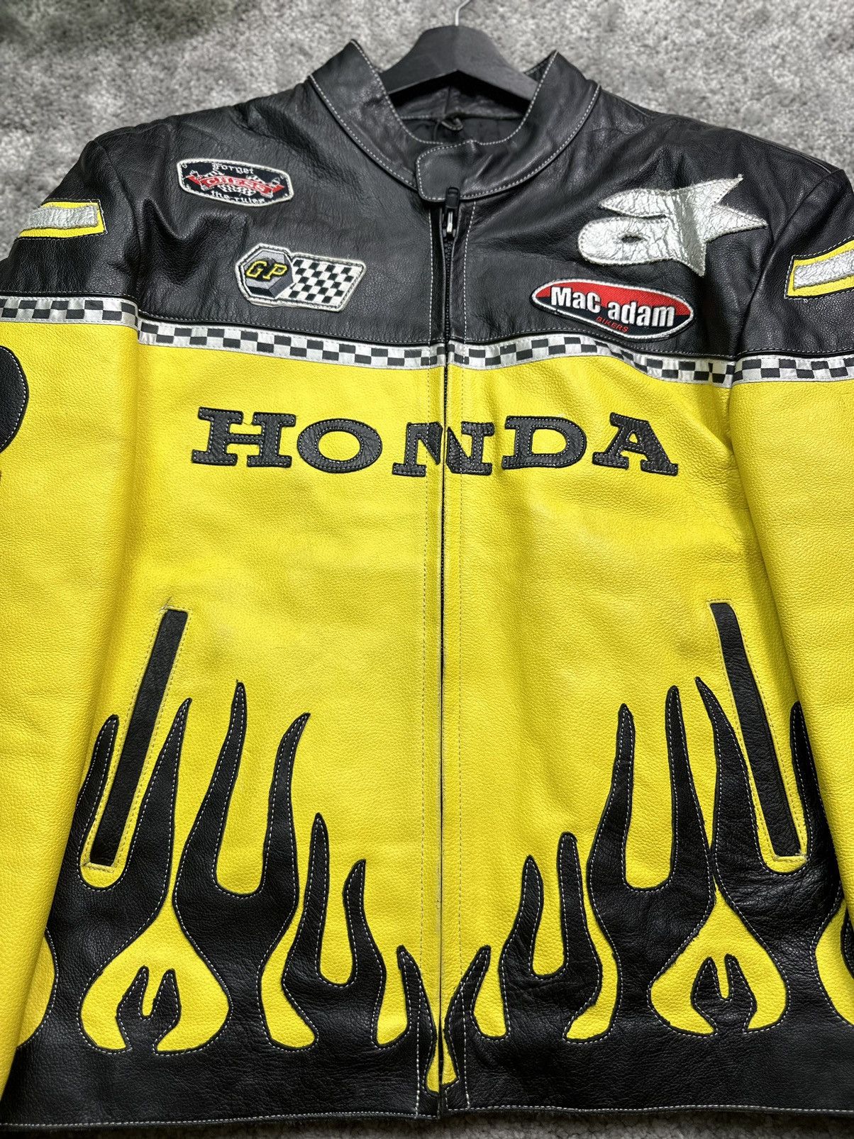 Honda × Vintage Vintage Honda Leather Jacket Size US L / EU 52-54 / 3 - 4 Thumbnail
