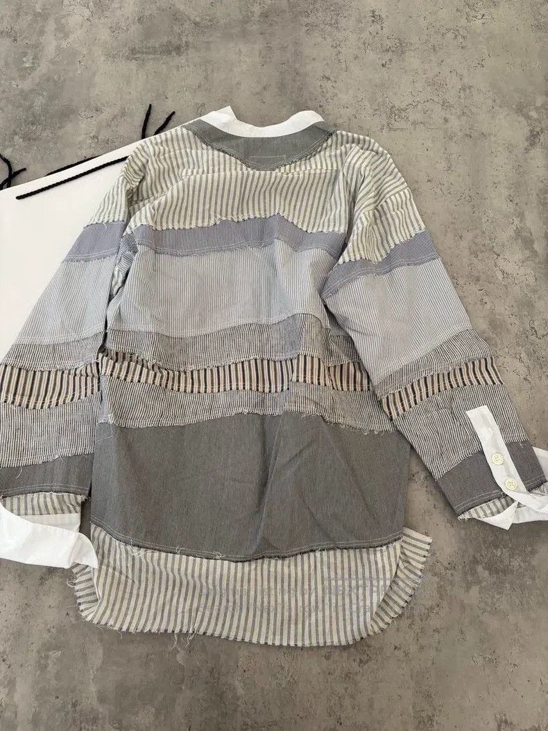 Greg Lauren Greg Lauren Handmade Patchwork Striped Shirt Size US M / EU 48-50 / 2 - 6 Thumbnail