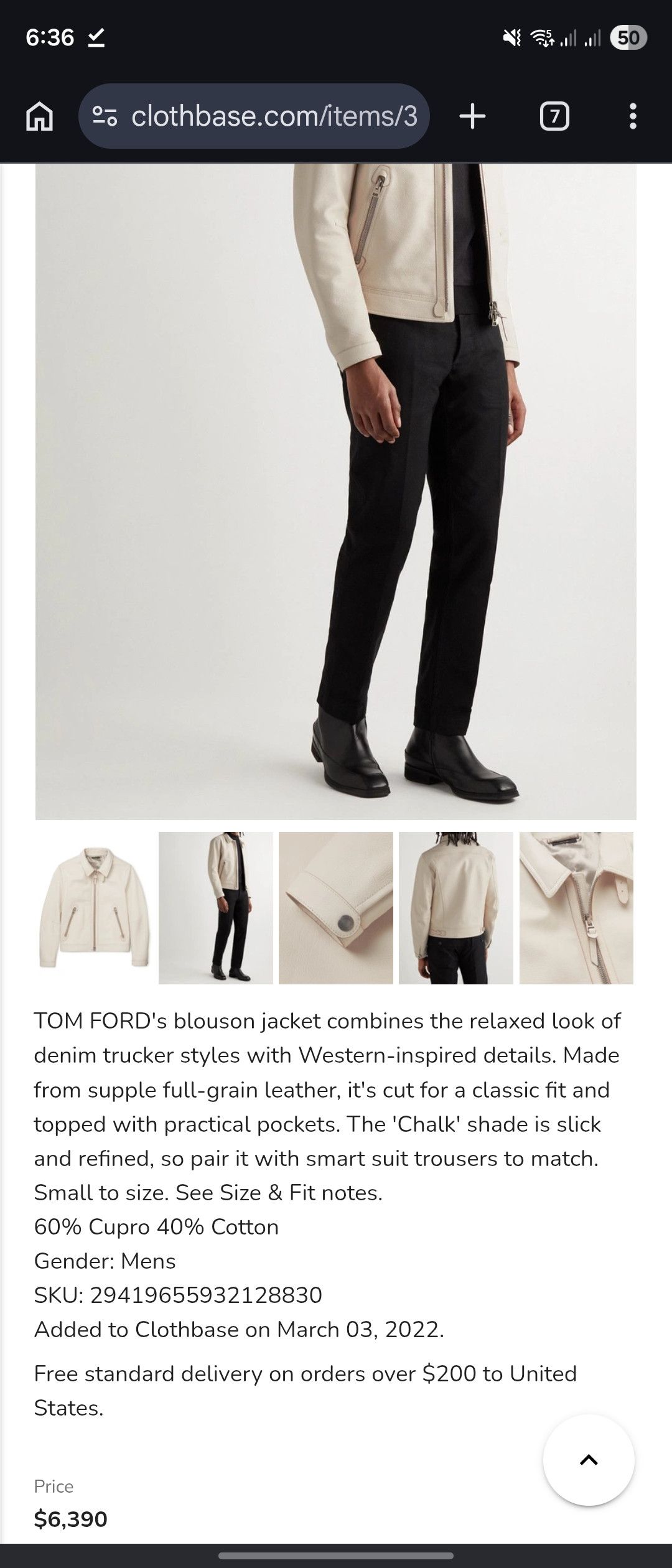 Tom Ford TOM FORD - Full-Grain Leather Blouson Jacket - Neutrals Size US S / EU 44-46 / 1 - 3 Thumbnail